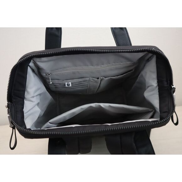 Baggallini Women's O/S Black Soho Padded Laptop Sleeve Work Backpack - Picture 11 of 16